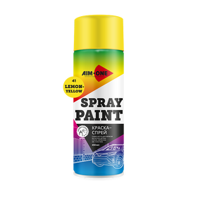 Spray Paint lemon yellow