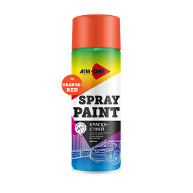 Spray Paint Orange-red Aim-One