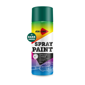 Spray paint dark green