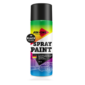 Spray paint black gloss