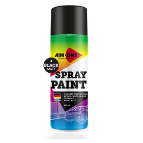Spray paint black matt