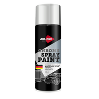Spray paint. Chrome